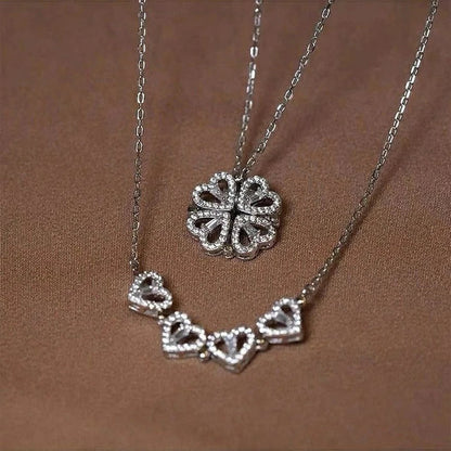 Amora Quadrifolia Necklace | White Gold